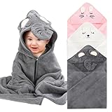 3 Stück Baby Handtuch Kapuze,Kapuzenhandtuch Baby,80 x 80 cm Babyhandtuch mit...