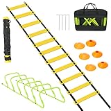 Vigevee Speed & Agility Training Set Koordinationsleiter, ​Trainingsset Enthält 1 Agility Leiter,...