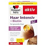 Doppelherz Haar Intensiv + Biotin - Biotin und Zink als Beitrag zum Erhalt normaler Haare - 100...