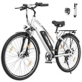 HITWAY E Bike 28 Zoll, Elektrofahrrad Pedelec für Damen und Herren, E-Fahrrad mit 36V 12Ah...