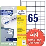 AVERY Zweckform 6121 Universal Etiketten (1.625 plus 325 Klebeetiketten extra, 38x21,2mm auf A4,...