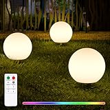 NiceBuy Solarlampen FüR AußEn Garten Kugel Warmweiss Solarkugeln FüR Den Garten Winterfest Mit...