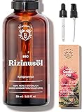 Bionoble Rizinusöl Bio 50ml - 100% Rein, Natürlich und Kaltgepresst - Wimpern, Augenbrauen, Haare,...
