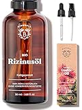 Bionoble Rizinusöl Bio 50ml - 100% Rein, Natürlich, Kaltgepresst - Wimpern, Augenbrauen, Haare,...