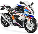 Risopen 1:12 Motorrad Spielzeug Kompatible für BMW S1000RR Motorrad Modell Metall Die-Cast mit...