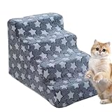 Hundetreppe | Katzentreppe für Fahrzeug Auto Autositz,Waschbare Tierstufen Für Wohnung...