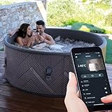 BRAST® Whirlpool aufblasbar MSpa Frame Mono Eco für 6 Personen | Ø173x65cm | 138 Massagedüsen in...