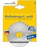 Schellenberg 36003 Rolladengurt 23 mm x 6,0 m System MAXI, Rollladengurt, Gurtband, Rolladenband,...