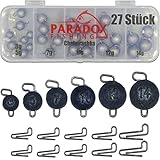 Paradox Fishing Cheburashka Blei Set I 27 Bleie (3g/5g/7g/10g/12g/14g) je 4/5 Stück mit Box (59...