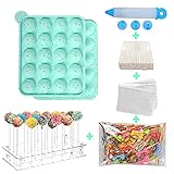 BEIAOSU Cake Pop Formen Backen, 100 Sticks Pop Cake Mould, Eiswürfelschalen, Silikon-Backform,...
