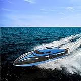 efaso H100 RC Boot ferngesteuertes Rennboot Racing Boot 2,4 GHz für Seen und Pools High Speed...