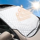 FREESOO Sonnenschutz Auto Frontscheibe, Auto Sonnenschutz Frontscheibe Innen,...