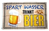 Fahne/Flagge Spart Wasser Trinkt Bier 90 x 150 cm