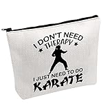 Karate Mädchen Geschenk Kampfsport Make-up Tasche Taekwondo Reißverschluss Tasche Kampfsport...