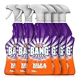 CILLIT BANG Kraftreiniger Bad Kalk und Schmutz – Spray für strahlend saubere Oberflächen – 6 x...