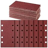 Schleifblatt Set 40 Stück 93 x 185 mm, Schleifpapier Klett Körnung 60 80 120 180 320 600 800 1000,...