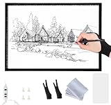 LED Leuchttisch A0 A1 A2 A3 A4, Ultra-dünnes LED Licht Pad mit stufenloser Helligkeit, Magnetische...