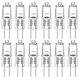 WinDerMo G4 Halogen Leuchtmittel 20W, Halogen 12V 20W 12 Stück, Kapsel 2 Pin Glühbirne, G4...