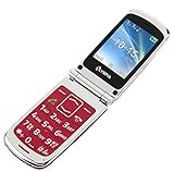 OLYMPIA Modell Style Plus Komfort-Mobiltelefon mit Großtasten und Farb-LC-Display rot