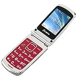 OLYMPIA Modell Style Plus Komfort-Mobiltelefon mit Großtasten und Farb-LC-Display rot