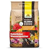 Neudorff NeudoHum BlumenErde – Torffreie Bio Erde, für Innen und Außen, fördert kräftige...