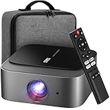 Strex Beamer - Smart 1080P Full HD Projektor - 4K Unterstützung - WiFi & Bluetooth - Eingebaute...