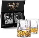 Whisiskey Whisky Gläser Set - Whiskey Geschenkset Glas - Whiskygläser - Geschenke für Männer -...