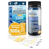 sanafish Aquarium Wassertest 7 in 1. 100 Teststreifen in Dose. Wasserqualität in Teich und Aquarium...