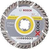 Bosch Professional Diamanttrennscheibe Standard (Universal, X-LOCK, Ø125 mm, BohrungsØ: 22,23 mm,...