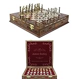 Antochia Crafts 27,9 cm individuelles Schach-Set – personalisierbar. Geschenkidee für Sohn,...