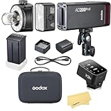 Godox AD200 Pro II 2.4G Taschenblitz mit X3S-Blitzauslöser für Sony-Kameras, 500 Blitze mit Voller...