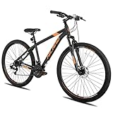 HILAND 29 Zoll Mountainbike MTB Hardtail mit Speichenrädern 482MM Aluminiumrahmen 21 Gang Schaltung...