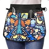 Alaoo kurze Gärtnerschürze, Vorbinder Schürze mit 5 Taschen, halbe Floristenschürze 42x31cm,...