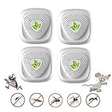 AILEDA Ultraschall Schädlingsbekämpfer, 4 Pack Elektronische Insektenschutzmittel, Innenräumen...