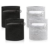 ZEYIYER 4 Stück Handgelenktasche mit Reißverschluss Herren Damen Geeignet für Laufübungen,...