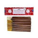 LAMARE Satya Dragon's Blood Räucherstäbchen, 1 Packung mit 100 g (80-90 Stäbchen), Aromatherapie,...