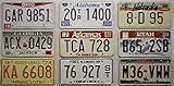 9 Original USA Kennzeichen Set - Nummernschilder aus Texas, Minnesota, Alabama, Ohio, Arkansas,...