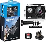 AKASO Action Cam,4K30FPS 20MP WiFi Unterwasserkamera 170°Ultra Weitwinkel Full HD Action Kamera mit...