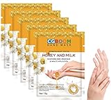 Handmasken, 5 Paar feuchtigkeitsspendende Handschuhe, Peeling-Handmasken, pflegende, weiche...