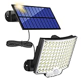 MPJ Solarlampen für Außen, 106 LED Solarleuchte Aussen mit Bewegungsmelder, IP65 Wasserdichte,...