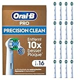 Oral-B Pro Precision Clean Aufsteckbürsten für elektrische Zahnbürste, 16 Stück, Zahnreinigung,...