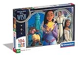 Clementoni 27269 Supercolor Disney Wish-Puzzle 104 Teile Ab 6 Jahren, Buntes Kinderpuzzle Mit...