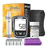 MicroTech Blutzucker-Messgerät Kit 50 Streifen & Lanzetten, ohne Codierung, 500 Speicher, breiterer...