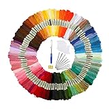 Stickstättenfäden 100 Farben Kreuzstich Faden handgefertigt Stickseide Floss DIY BRACELLETS...
