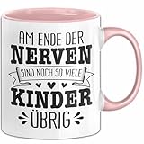 Erzieherin Tasse Geschenk Lustiger Becher Am Ende Der Nerven Sind Noch So Viele Kinder Übrig...