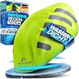 Nextcover® Universal Fahrradhelm Regenschutz I 100% Wind- & Wasserdichter Helmbezug I...