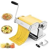 Nudelmaschine, Tooluck Nudelmaschine Manuell Pasta Maschine Mit 2 In 1 Teigschneider Und 7...