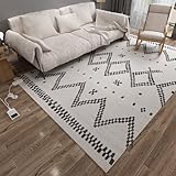 AIBOTY Beheizter Teppich, Bodenheizung, Teppich, beheizte Fußmatten, Timer und Temperatur...