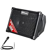 Coolmusic BP80 Batteriebetriebener Akustikgitarren-Verstärker, tragbarer Bluetooth-Lautsprecher,...