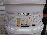 Volvox Lehmfarbe VEGAN 10 Liter Carrara Weiss hochdeckende Naturfarbe diffusionsoffen geruchsneutral